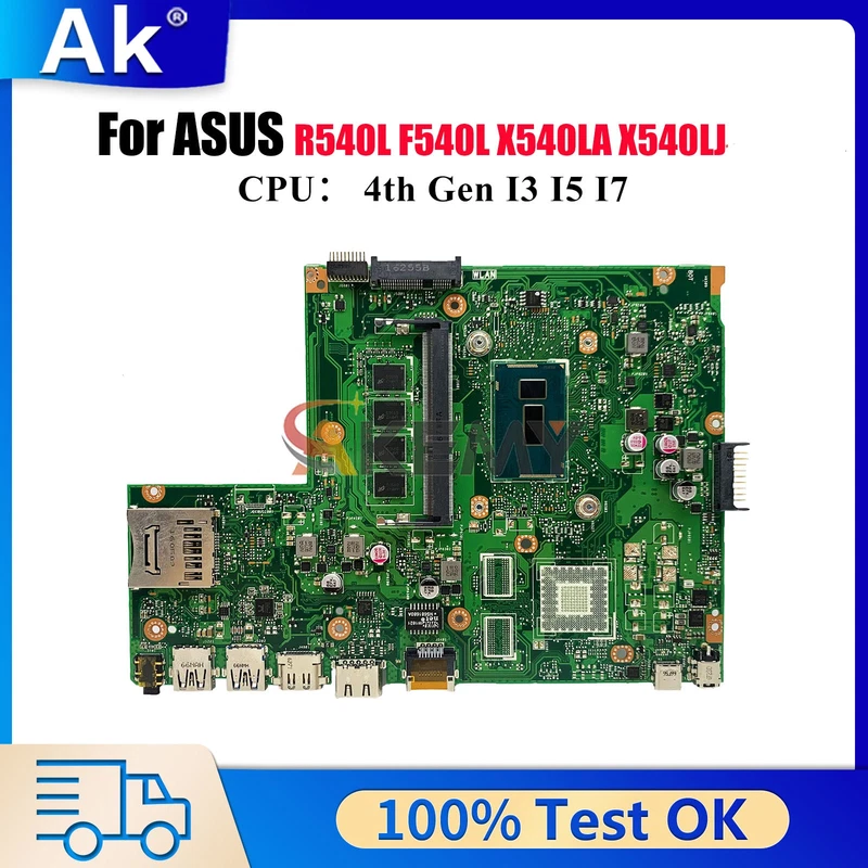 X540LA Motherboard For ASUS F540L A540L D540L R540L X540LJ Mainboard W/CPU